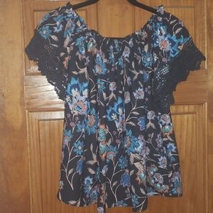 Ella Moon Floral Pattern Shirt